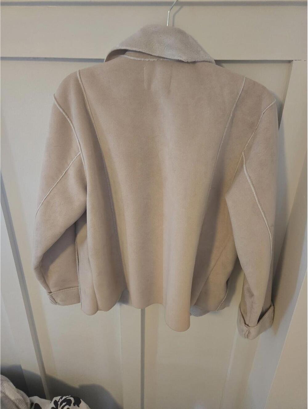 Calispia Vintage Faux Suede Shearling Lined Jacket Size M - Picture 2 of 4